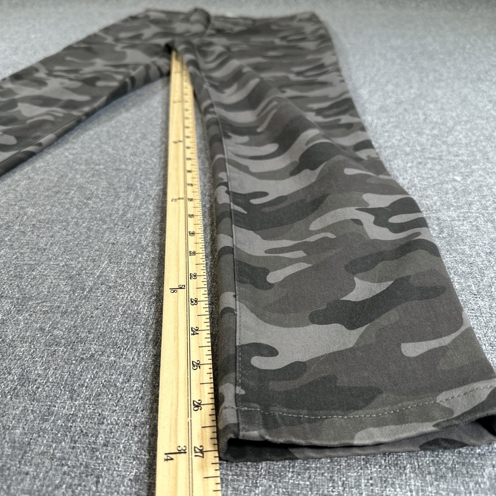 Cleo Petites Womens Size 4 Camo Skinny Jeans Gray Stretch Mid Rise Pants - Picture 4 of 6